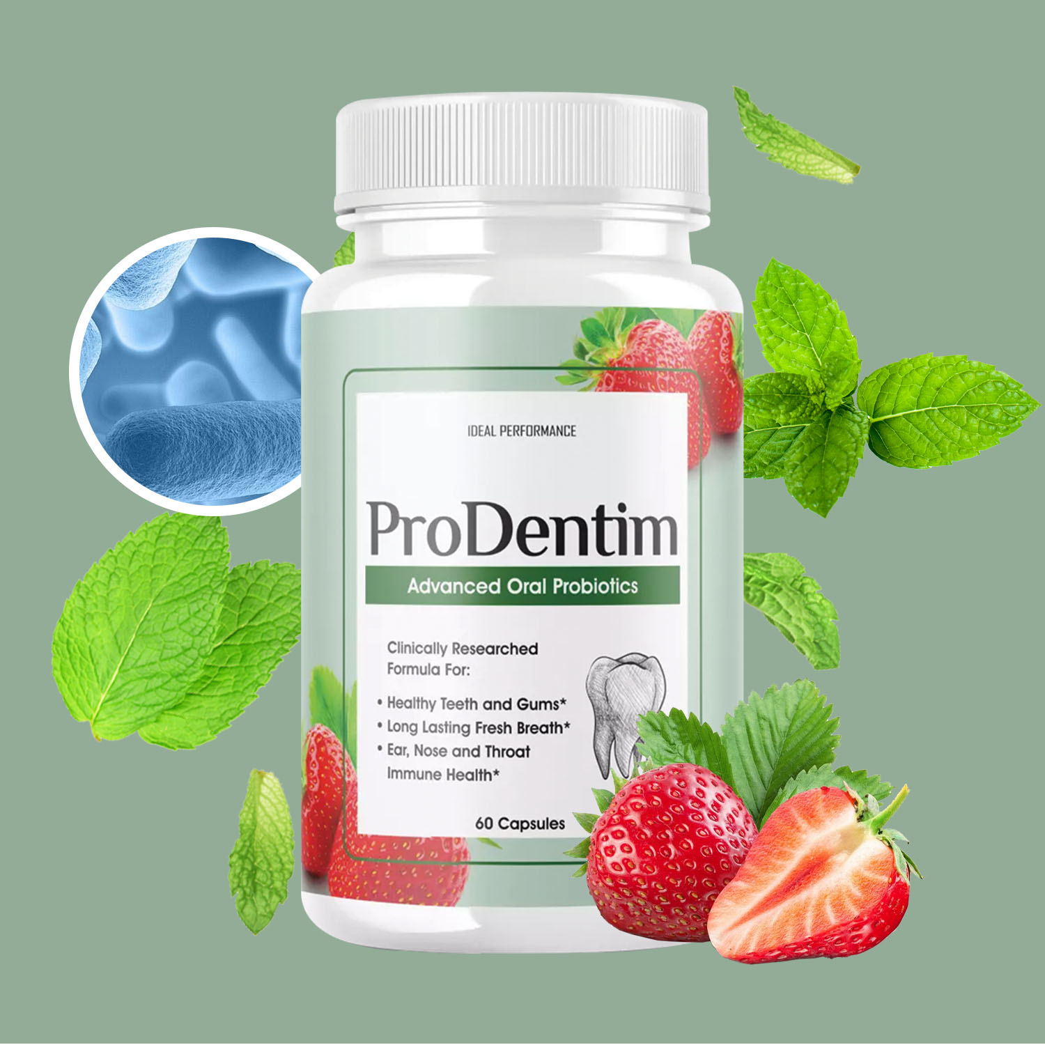 Teeth Whitening Gum - Advanced Oral Probiotics - Freshens Breath,