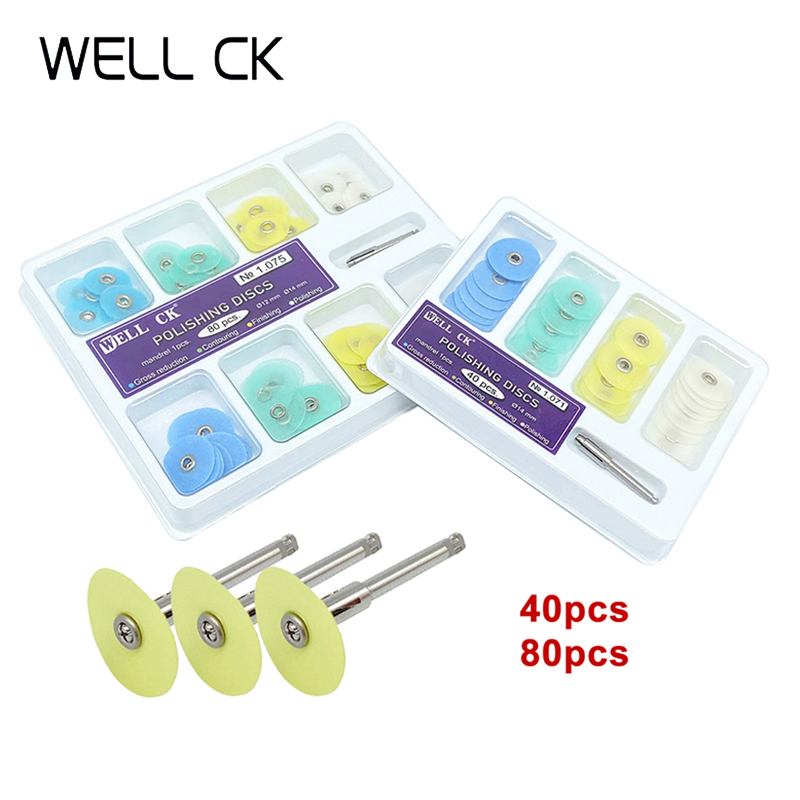 Teeth Whitening Express - WELL CK 40/80Pcs Dental Polishing Discs