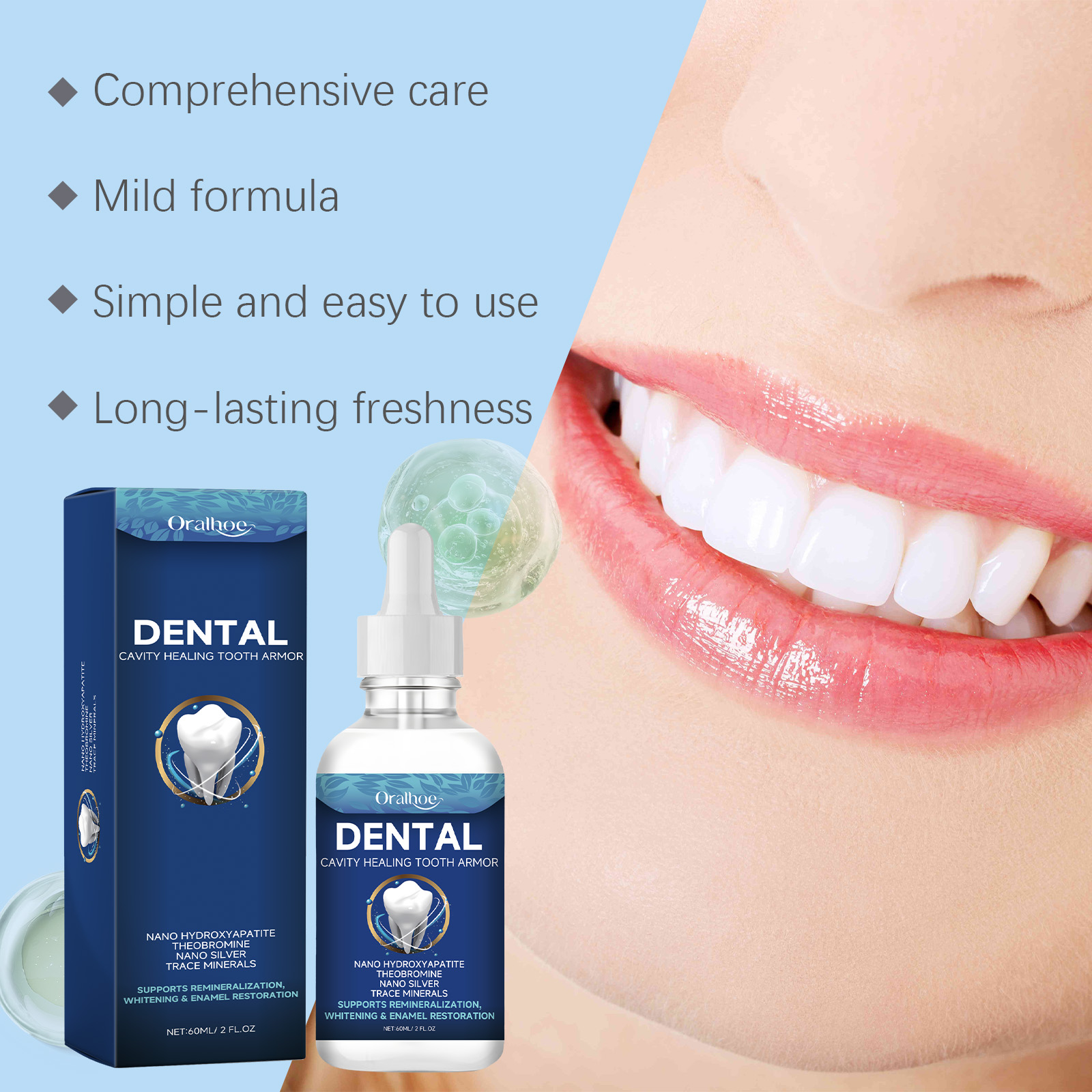 Oralhoe Teeth Brighten Serum L - огляд і ціна Teeth Whitening Gum