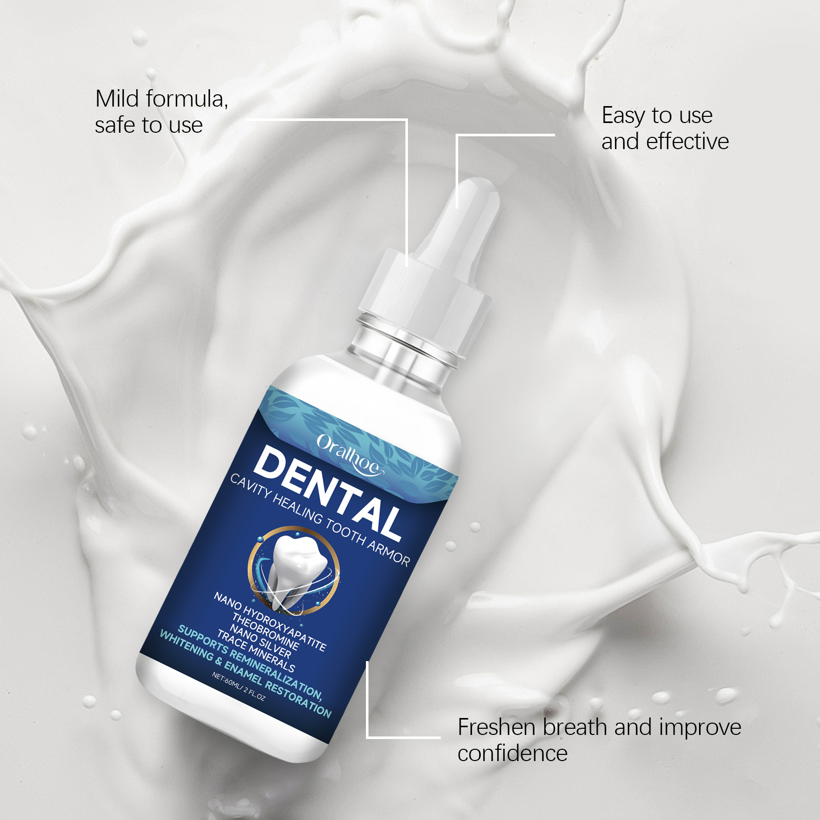 Oralhoe Teeth Brighten Serum L - огляд і ціна Teeth Whitening Gum