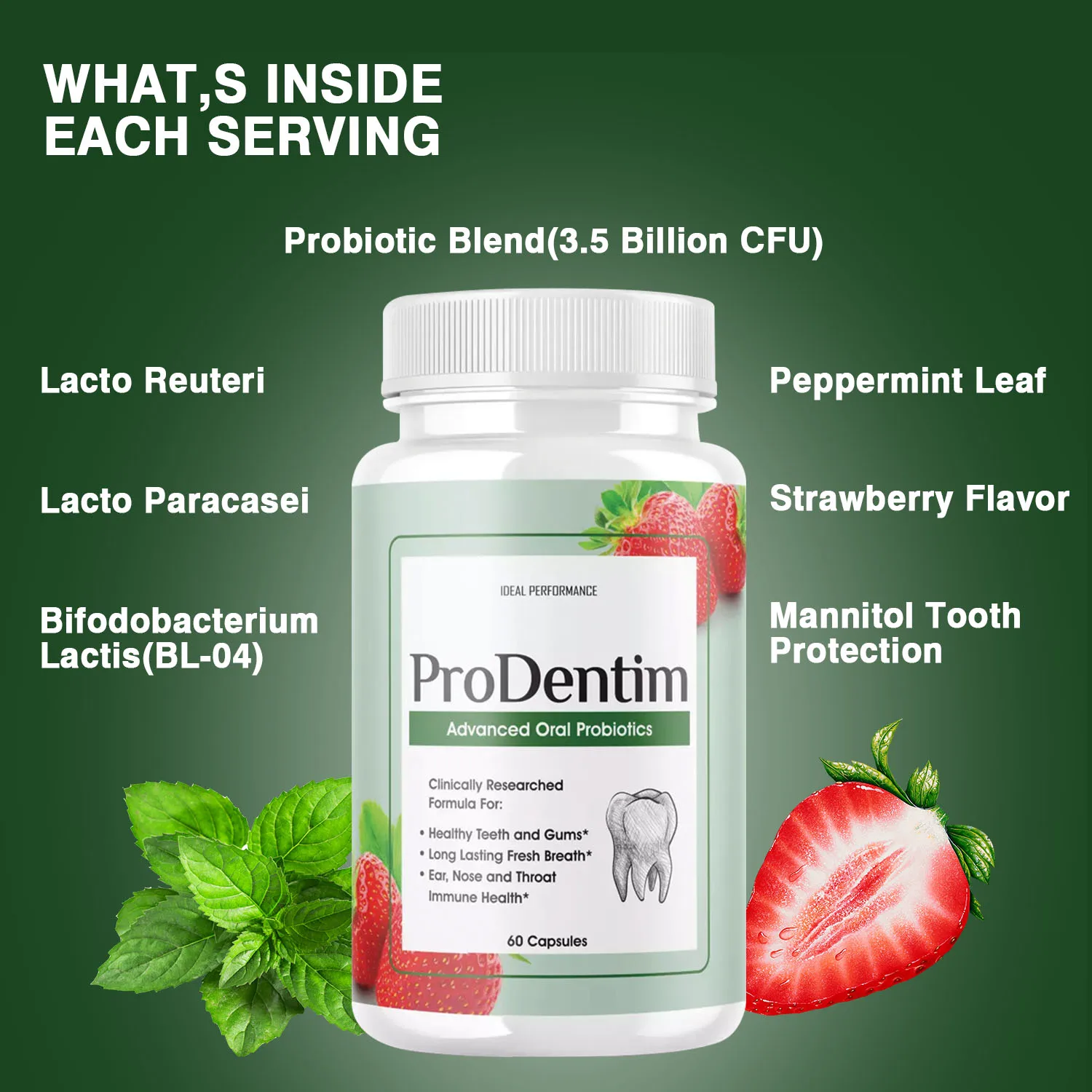 Advanced Oral Probiotics - Fre - огляд і ціна Teeth Whitening Gum