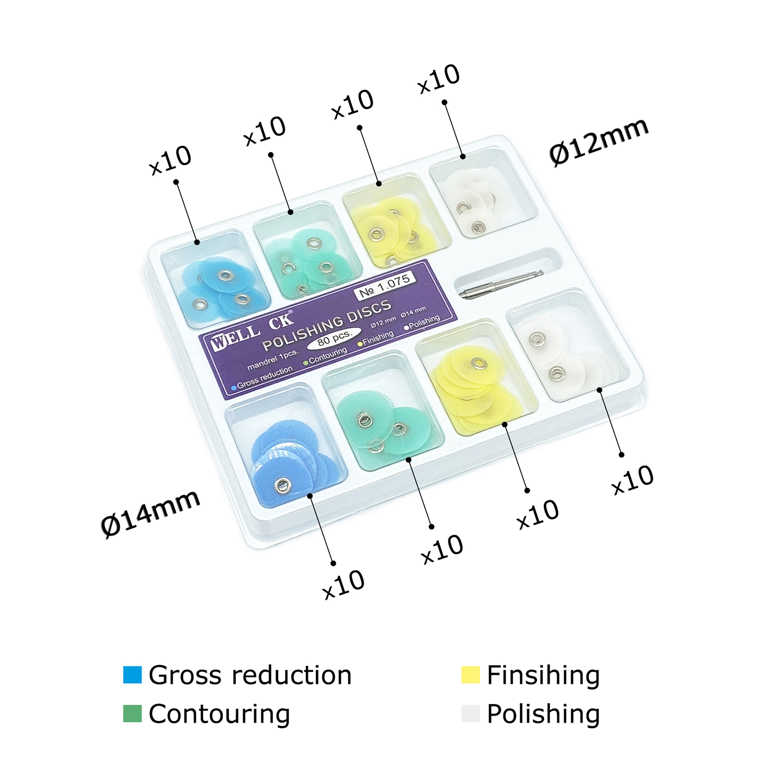 WELL CK 40/80Pcs Dental Polish - огляд і ціна Teeth Whitening Express