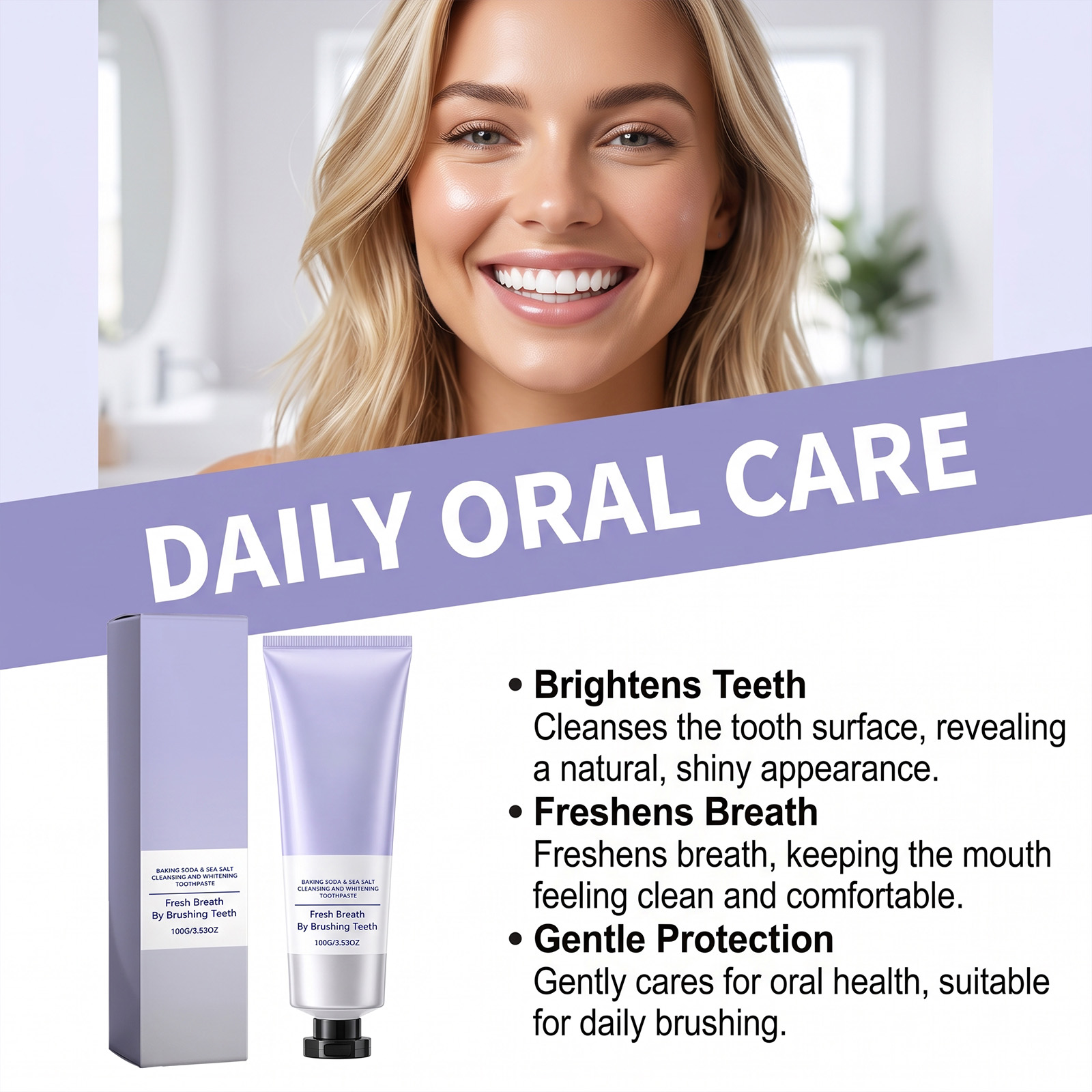 Sea Salt Whitening Toothpaste  - огляд і ціна Teeth Whitening With Baking Soda