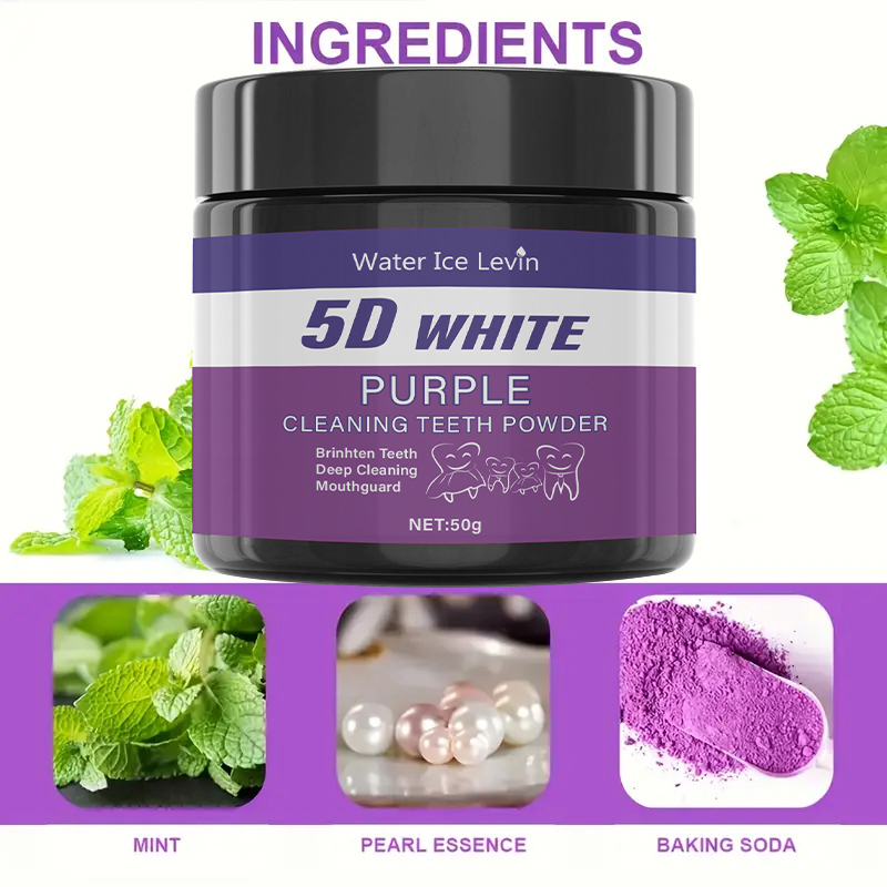 5D White Purple Cleaning Tooth - огляд і ціна Teeth Whitening With Baking Soda