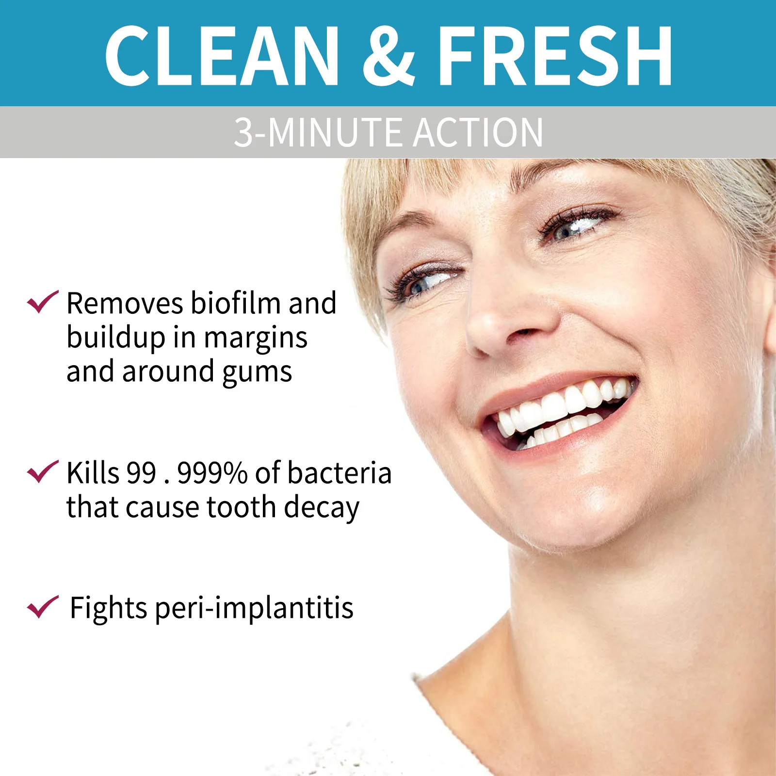 Aligner Denture Cleaner Foam D - огляд і ціна Teeth Whitening Foam