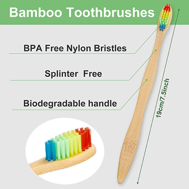 50/100PCS Colorful Natural Bam - огляд і ціна Teeth Whitening Logo