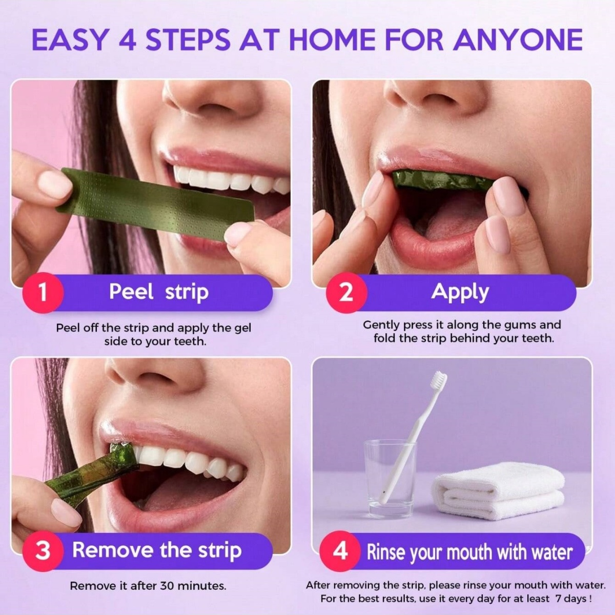 Deluxe Whitening Teeth Sticker - огляд і ціна Teeth Whitening Foam