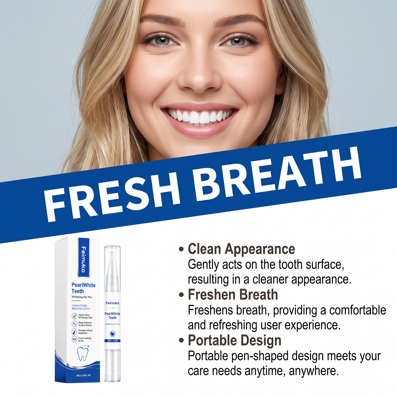 Portable Teeth Whitening Gel P - огляд і ціна Teeth Whitening Foam