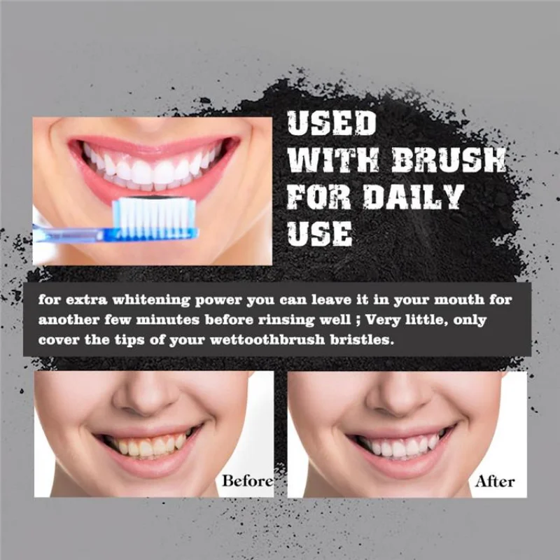 Food Grade Teeth Powder Charco - огляд і ціна Whitening Powder Activated