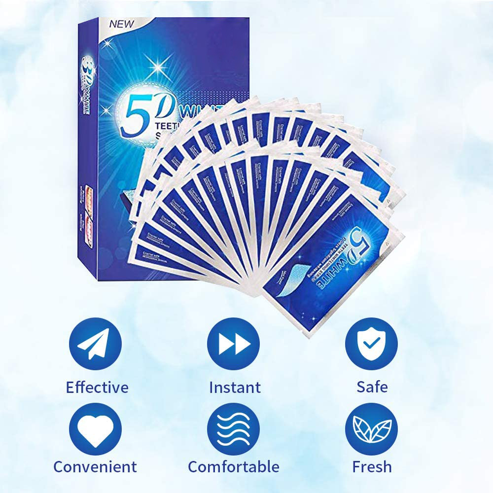 5D White Teeth Whitening Strip - огляд і ціна Teeth Whitening Foam